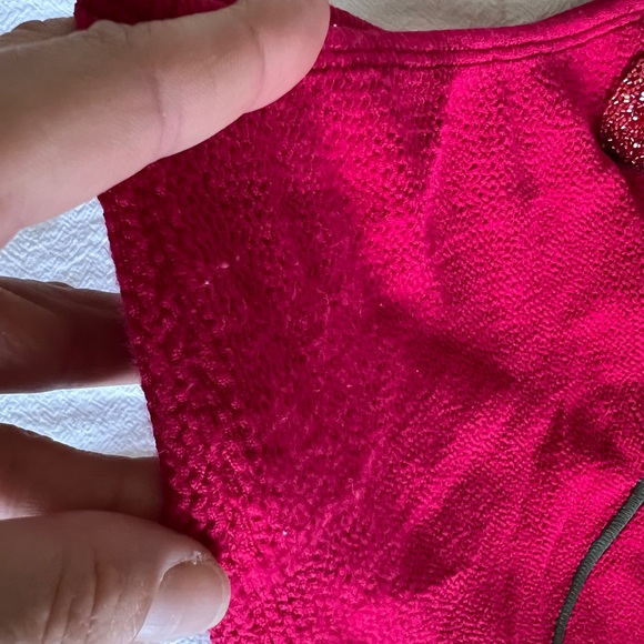 Leslie Amon Tube Mini Dress in Burgundy. - Picture 4 of 16